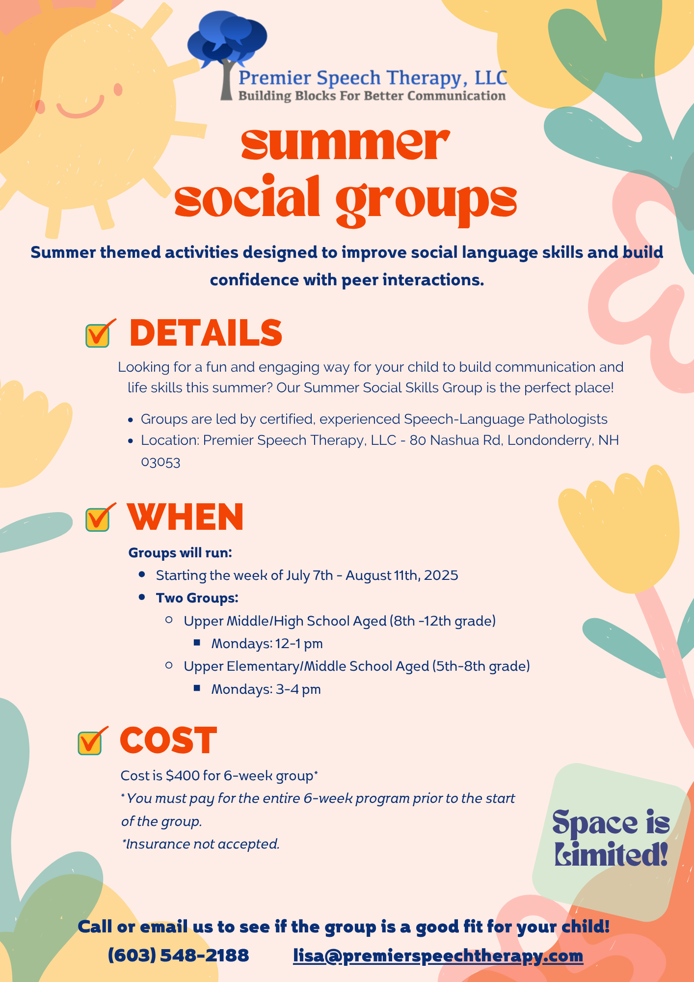 Summer Social Groups Flyer Cover